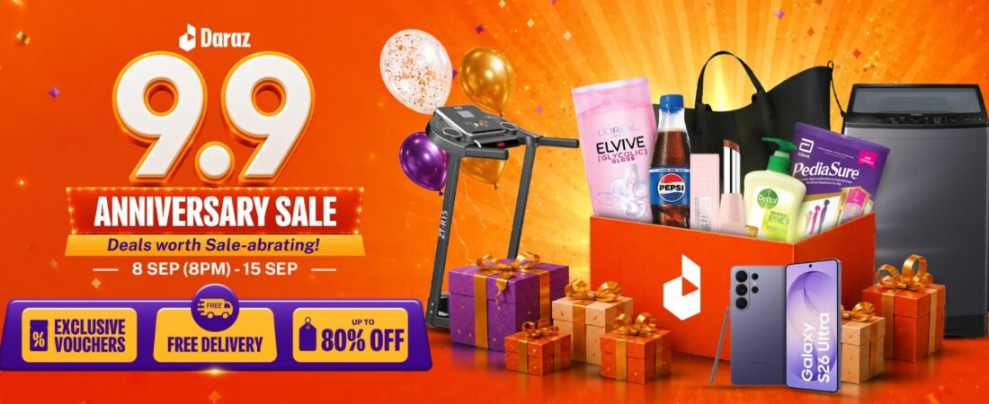 Daraz Pakistan Goes Bigger for Its 9.9 Anniversary Sale with Up to 80% Off, 300+ Authentic Brands and More Rewards